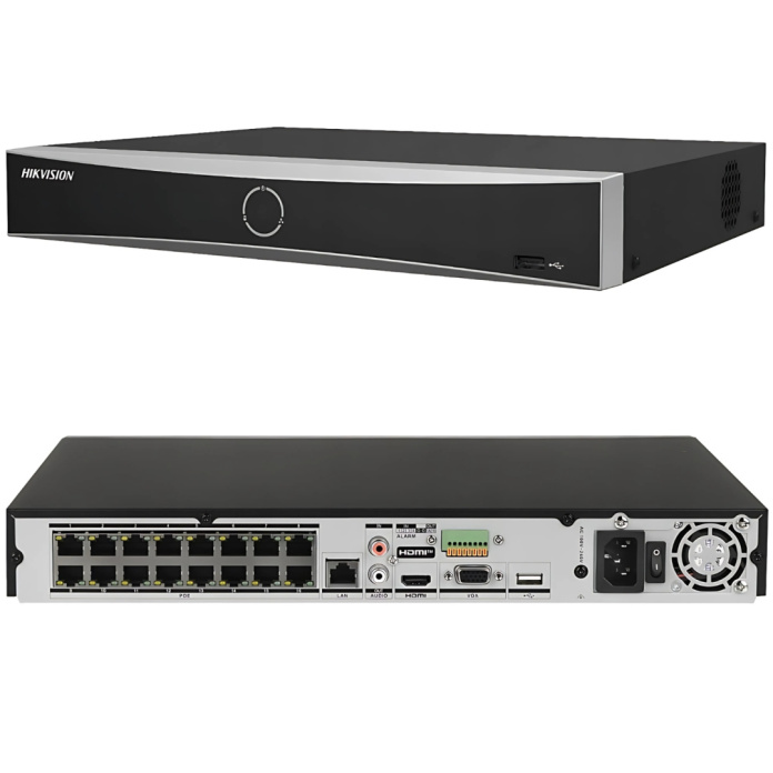 Rejestrator PoE 16 kanałowy IP Hikvision DS-7616NXI-K2/16P(D)
